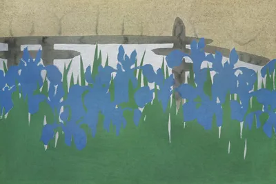 Immagine prodotto di Poster 91,5x61cm Irises, Sekka Giapponese Vintage per il salotto