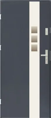Immagine prodotto di Porta d'ingresso piatta Stratus Izar 90 68MM Porta d'ingresso Porta in acciaio Porta esterna Porta d'ingresso