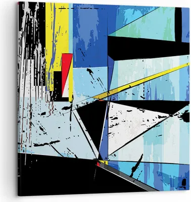 Produktbild von Bild auf Leinwand - Leinwandbild - Abstraktion modern - 60x60cm - Wand Bild - Wanddeko - Wandbilder - Leinwanddruck - Bilder - Kunstdruck - Wanddekoration - Leinwand bilder - Wandkunst - AC60x60-3913