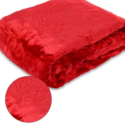 Produktbild von Elway Decke 160x210 cm Geprägt Warm Rot