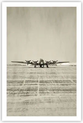 Produktbild von Poster - Poster ohne Rahmen - Flugzeug alt Bomber - 61x91,5 cm - Wand Bild - Wanddeko - Wandbilder - Kunstposter - Wandposter - Bilder - Kunstdruck - Wanddekoration - Wandbild - P2XPA61x91-4184