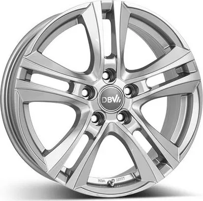 Produktbild von 17 Zoll Alufelge DBV ANDORRA II 7,0x17 5/100 ET35 hyper silber Felge