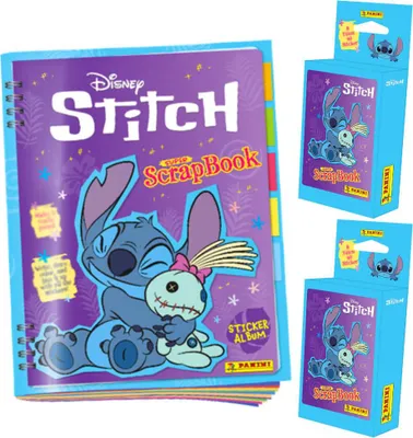 Produktbild von Panini Stitch Sticker - Super ScrapBook Sammelsticker - 1 Album + 2 Blister