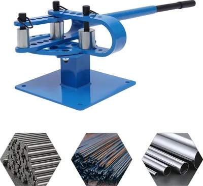 Zdjęcie produktu dla Giętarka do metalu, kompaktowa konstrukcja, solidna konstrukcja, niebieska