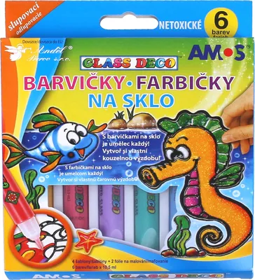 Image de Peinture sur verre 6 pcs/10,5 ml