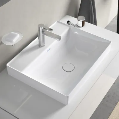 Produktbild von Duravit DuraSquare Aufsatzbecken mit Hahnloch 60 x 47 cm