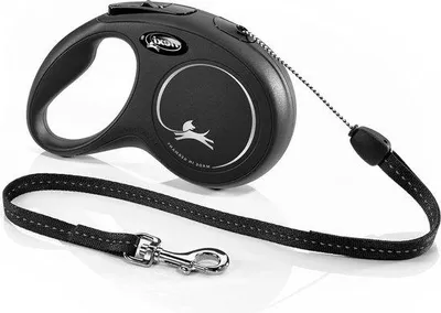 Image de Cordon Long - Noir - 8 mètres - 12 KG Laisse de chien