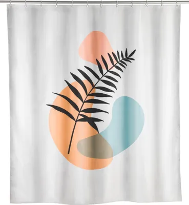 Produktbild von WENKO Duschvorhang Mod. Colares, 180 x 200 cm, Textil (100 % recyceltes Polyester)