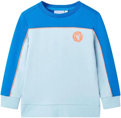 Produktbild von Kinder-Sweatshirt Knallblau und Hellblau 128