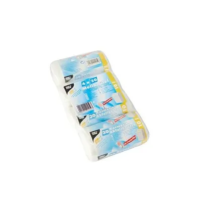 Produktbild von Müllbeutel mit Tragegriffen, HDPE 10 l 42 cm x 39,5 cm transparent 10 my