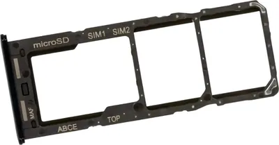 Produktbild von SIM-Kartenhalter für Samsung Galaxy A23 4G (SM-A235F), GH98-47504A, Schwarz