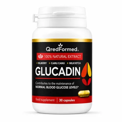 Produktbild von GLUCADIN – Tägliche Stoffwechsel-Wellness- & Nährstoffunterstützung – 30 Capsules