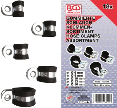 Produktbild von BGS technic Hose Clamp Assortment, 240 mm, 240 g