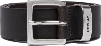 Produktbild von REPLAY Leder Gürtel Leather Belt W85 Black Brown dunkelbraun