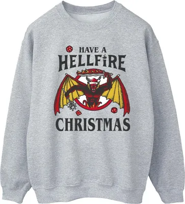 Produktbild von Netflix - "Stranger Things Hellfire" Sweatshirt für Herren BI45144 (M) (Grau)