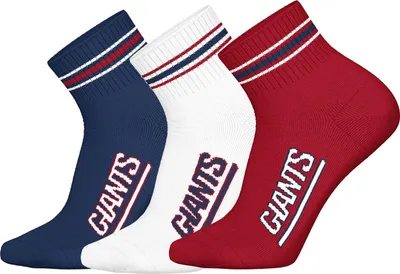 Produktbild von Huddle Uni Freizeitsocken NY Giants Quarter 3-Pack WHT/RED/DBL - Größe 39-42