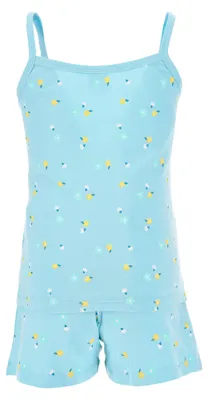 Produktbild von Frozen - Die Eiskönigin Elsa Mädchen Pyjama Schlafanzug           , Farbe:Blau, Größe:104