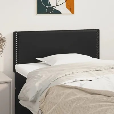 Produktbild von vidaXL Kopfteil Schwarz 100x5x78/88 cm Kunstleder - Kopfteil - Kopfteile - Bett-Kopfteil - Bettkopfteil