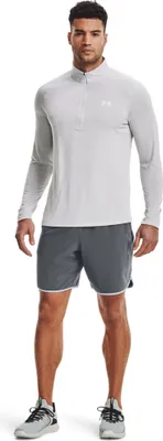 Immagine prodotto di Maglia tecnica Under Armour da uomo con ½ zip a manica lunga - 1328495, colore:Grigio, tessuto:S