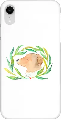 Produktbild von Mr. & Mrs. Panda Iphone XR Handyhülle Hund Blumen - Weiß - Geschenk, Sprüche, Niedlich, Premium Kunststoff, Handy Case, Hundemama, Ranke, Hunde