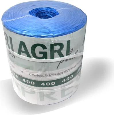 Produktbild von AGRIplus Pressengarn blau 400m/kg 5 kg 1 Spule Ballenpressengarn Bindegarn Rundballen Ernte