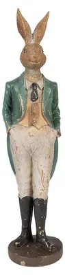Immagine prodotto di Clayre & Eef Figurina decorativa Coniglio 9x9x36 cm Marrone Plastica
