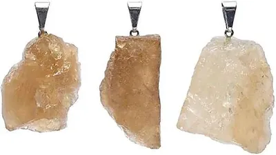 Produktbild von Edelstein Anhänger Citrin roh -- ±2 cm online bestellen sofort