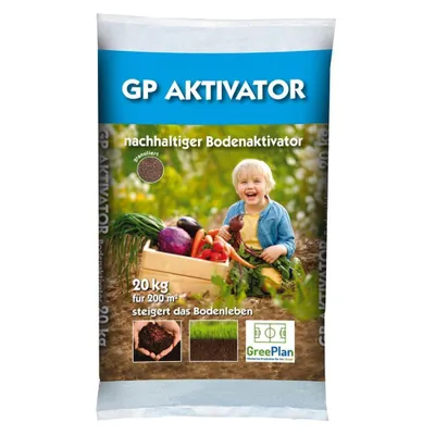 Produktbild von GP Aktivator Bodenaktivator org. Bodenhilfsstoff 20kg Sack 130-200 m² NPK-Dünger 4+3+4(+4,5)