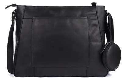Produktbild von Benthill Damen Handtasche Leder - Shopper aus weichem hochwertigem Echtleder - Vintage Fashion Bag Beutel - Umhängetaschen - Schultertasche