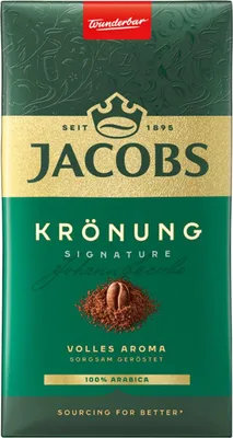 Productafbeelding van 12 pakken JACOBS Kaffee Krönung Signature, gemalen koffie, artikelnummer 4091341, 500g per pak