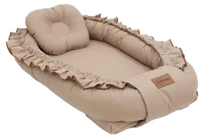Produktbild von Mordesign Morremix Rüschen-Babynest Cappuccino Groß