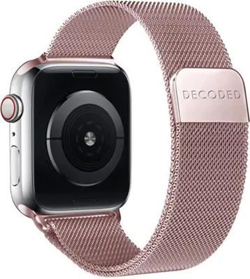 Obrázek produktu pro Decoded Traction Strap, Pásek, Chytré hodinky, Růžové zlato, Apple, Apple Watch 38mm / 40mm / 41mm / 42mm, Nerezová ocel
