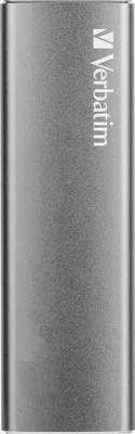 Immagine prodotto di Verbatim Vx500 - Disco a stato solido - 120 GB - esterno (portatile) - USB 3.1 Gen 2 (connettore USB-C) - Grigio spazio