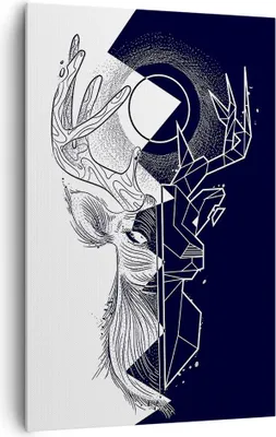 Produktbild von Bild auf Leinwand - Leinwandbild - Einteilig - Abstraktion modern - 80x120cm - Wand Bild - Wanddeko - Wandbilder - Leinwanddruck - Wanddekoration - Leinwand bilder - Wandbild - PA80x120-4059