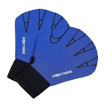 Produktbild von Sport-Thieme Aqua-Fitness-Handschuhe "Geschlossen", Blau, L, 26,5x19 cm