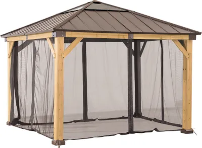 Produktbild von Netz für Sunjoy Zedernholz Gazebo 336cm x 336cm