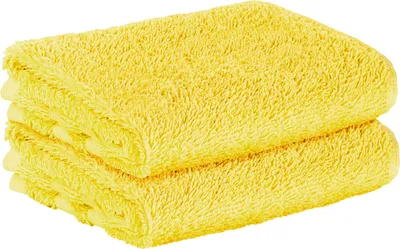 Obrázek produktu pro StickandShine, sada 2 ks prémiových froté ručníků pro hosty, 30 x 50 cm, žluté, gramáž 500 g/m², 100 % bavlna