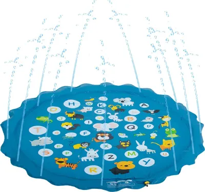 Produktbild von Wassersprinklermatte, Gartenbrunnen, Planschbecken, Alphabet, 170 cm