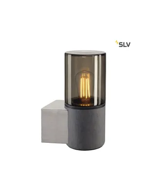 Produktbild von SLV 155752 LISENNE Wandleuchte Rauchglas E27