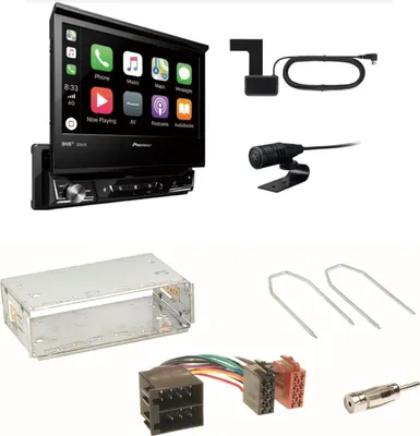 Produktbild von Pioneer AVH-Z7200DAB Bluetooth USB Einbauset für Opel Astra F G Corsa B Zafira A