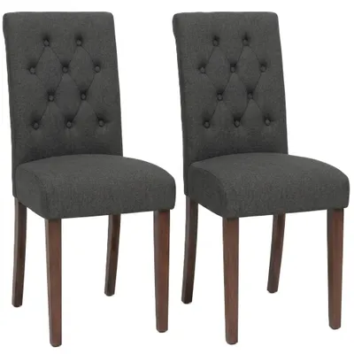 Produktbild von Set mit 2 Esszimmerstühlen CTY0019CA, gepolstert, grau