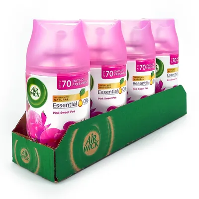 Produktbild von Air Wick Freshmatic Pink Sweet Pea, 250 ml x 4