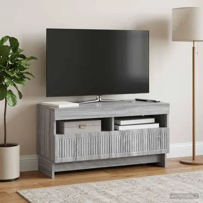 Productafbeelding van Maison Exclusive - LED-TV-meubel ALKMAAR, 81 x 35 x 43 cm, Sonoma-grijs