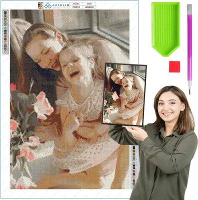 Produktbild von ARTULIO Diamond Painting Eigenes Foto 40x60cm  Diamond Painting Foto, Set für Erwachsene