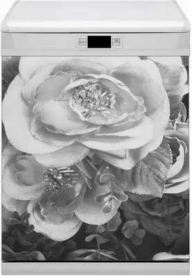 Produktbild von Magnet für Spülmaschine Abwaschbar 60x70 cm Magnet für Spülmaschine Magnetmatte Nachbildung - Retro -Rosen