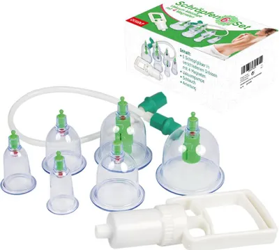 Produktbild von Vakuum Massage mit Schröpfgläsern - Set 6 Stück