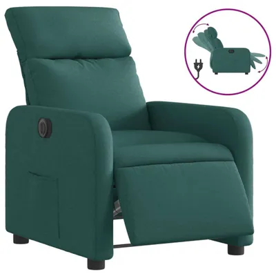 Immagine prodotto di Recliner elettrico in tessuto verde scuro