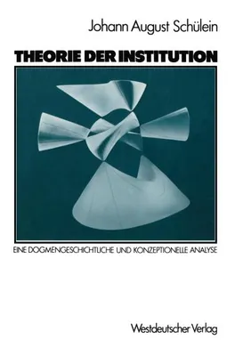 Image de Theorie der Institution