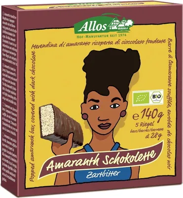 Image de Chocolette à l'amarante - Noir 5x28g