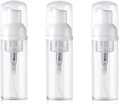 Produktbild von Nachfüllbare Seifenspender transparent Kunststoff 3er Set